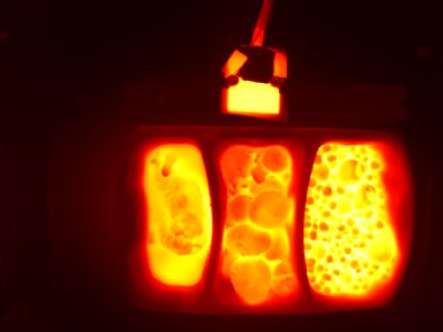 Thermal image of the different food compartments